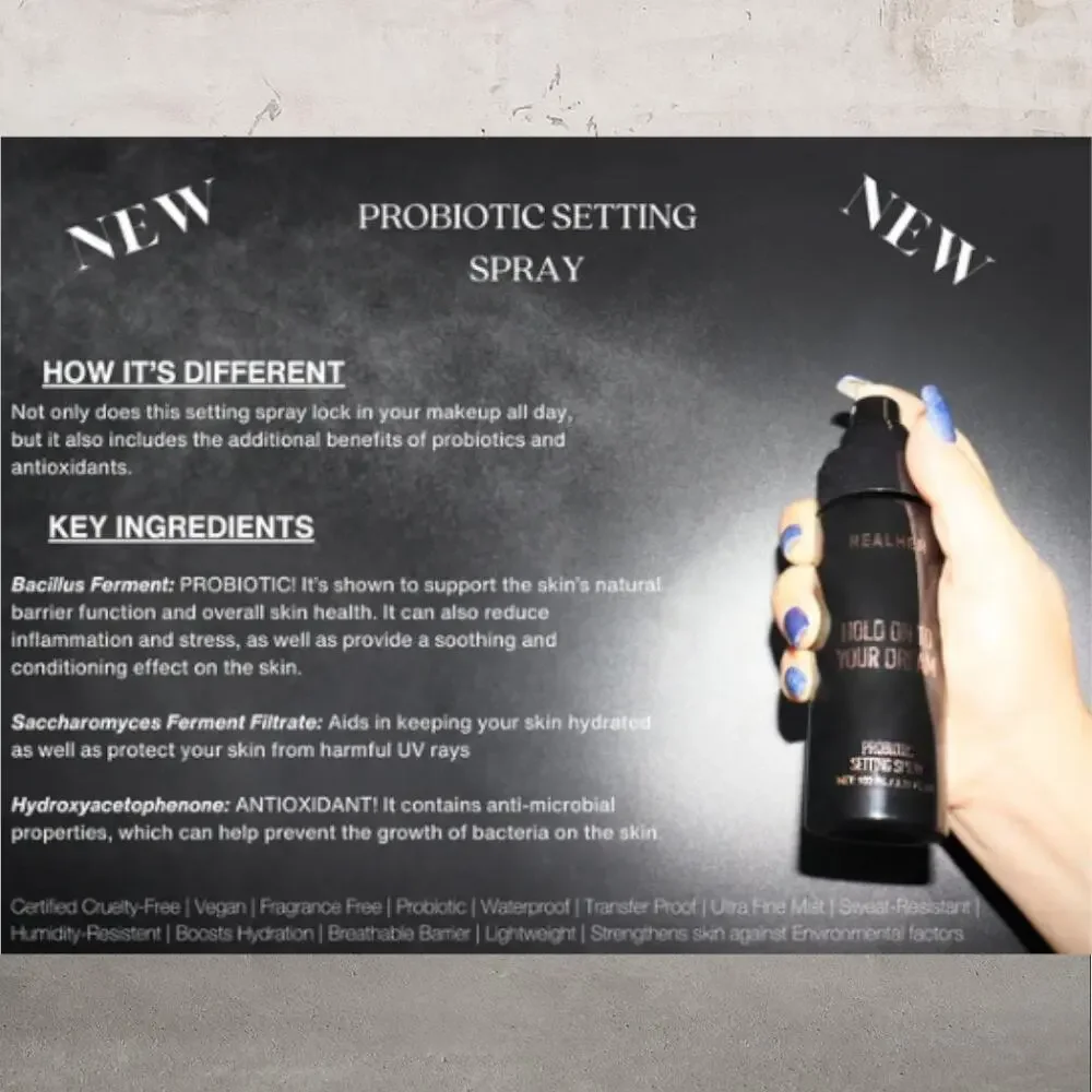 REALHER Hold On To Your Dream Probiotic Setting Spray